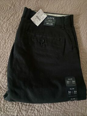 J. Crew Slim Chino Pants in Black (30x30)